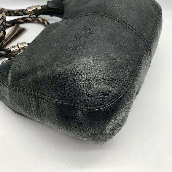 Brighton Dark Navy Leather Shoulder Bag - Picture 6 of 10